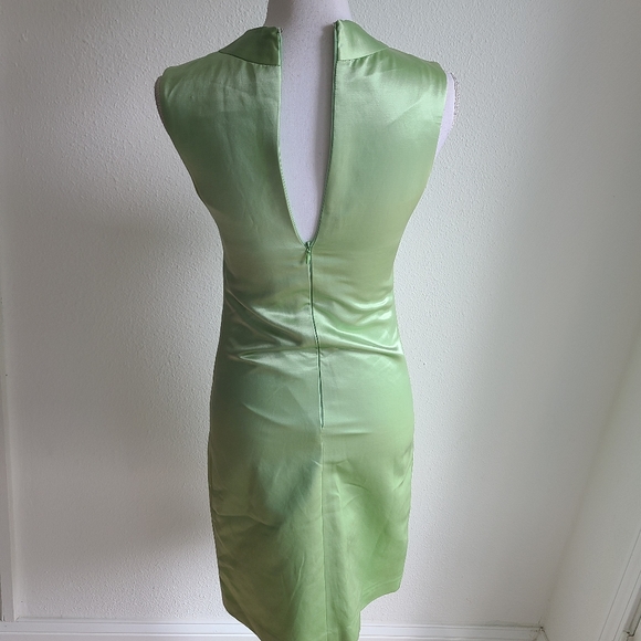Teri Jon Mint Green Sheath Dress XS - Picture 5 of 12